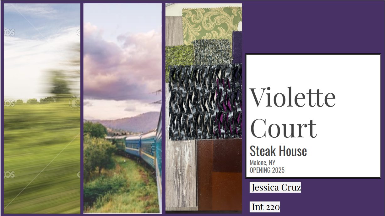 Violette Court Restaurant concept board