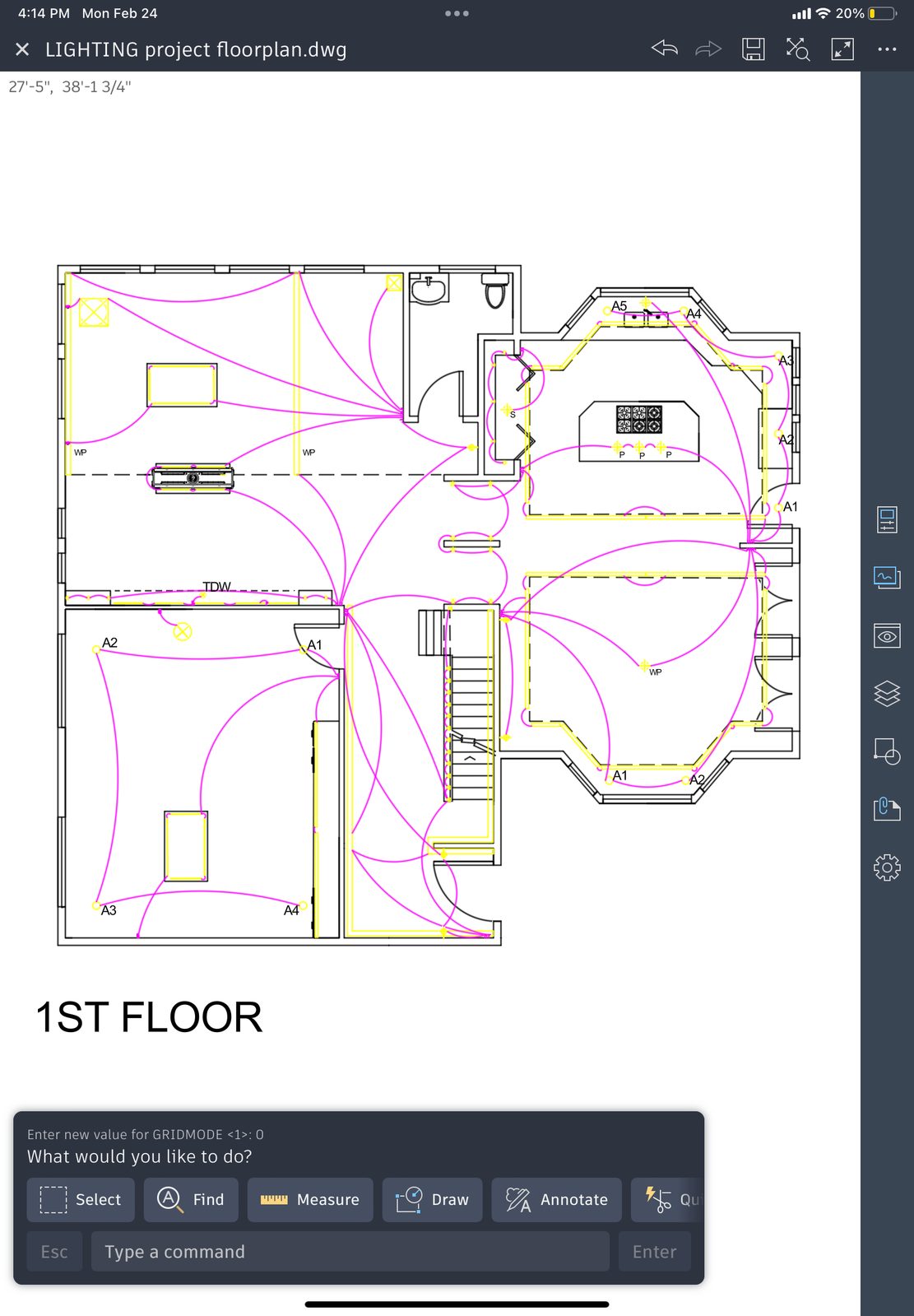 Noonan Home first floor lighting plan